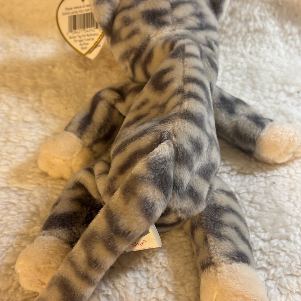 Ty Beanie Babies “Silver” Cat. Retired and collectible. Retired - Picture 4 of 8